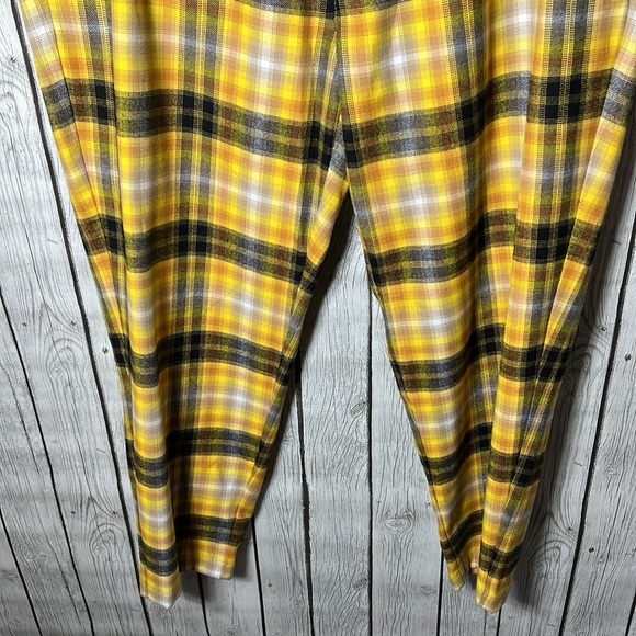 Sun & Stone Men's Yellow Jonathan Plaid Casual Pants Size XXL - Picture 4 of 8